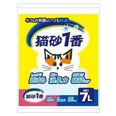 クニミネ】固まる猫砂 猫砂1番 大粒 7L×3袋 | ペットランドピースワン 