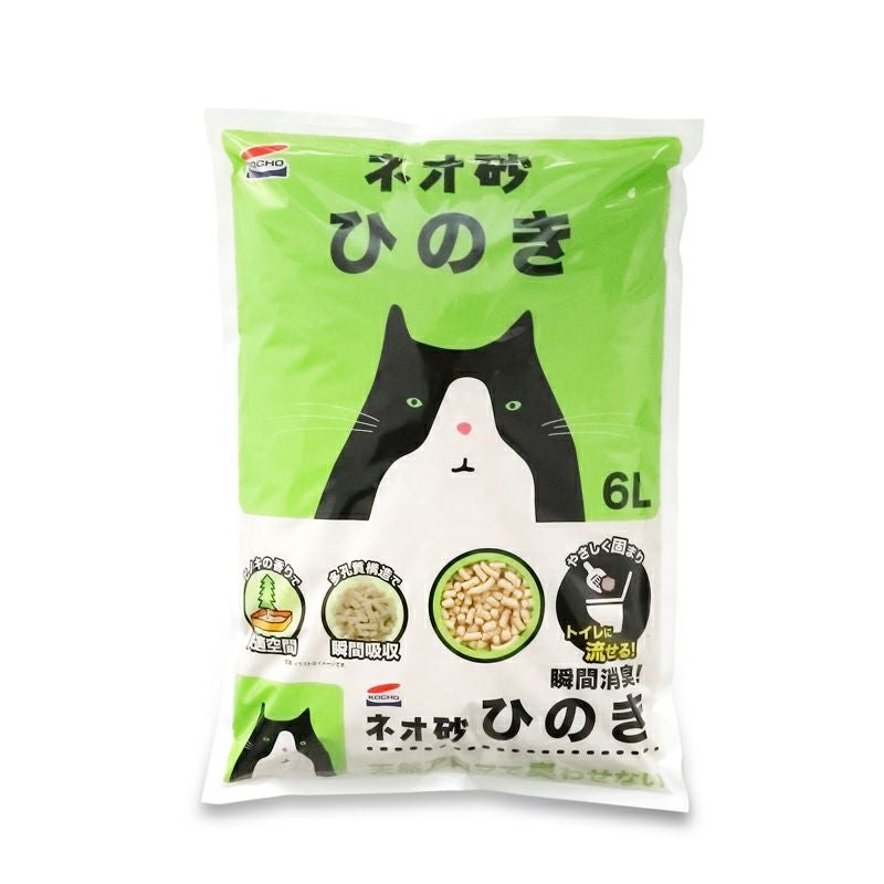 コーチョー】ネオ砂 カーボン(紙製猫砂) 6L | ペットランドピースワン