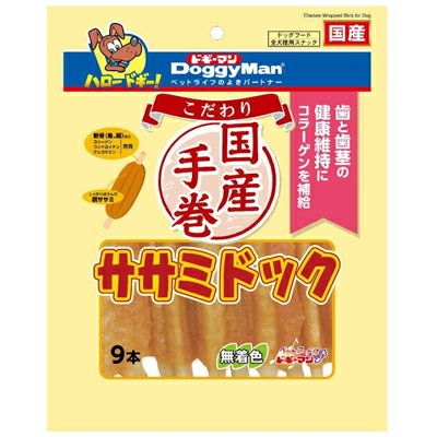 ドギーマン】 こだわり ササミドック 野菜入り 9本 | ペットランド