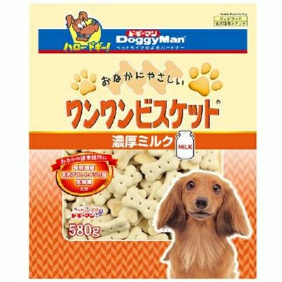 ドギーマン】 ワンワンビスケット 濃厚ミルク 580g 犬 おやつ | ペット