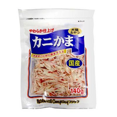 フジサワ】 国産 カニかま 140g 猫 おやつ ねこ ネコ | ペットランド