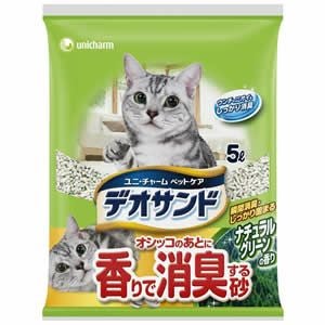 【超お得】猫砂まとめ売り！【先着お一人様】 猫砂 緑茶成分入り消臭する砂 5L×4袋 | チャーム