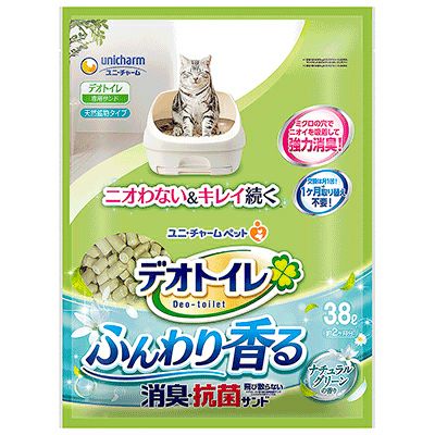 ユニチャーム】 デオトイレ ふんわり香る消臭・抗菌サンド 3.8L
