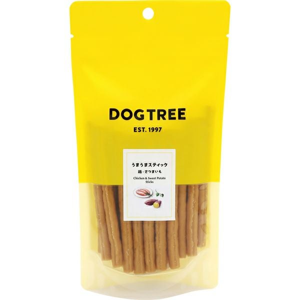 ドッグツリー】 DogTree うまうまスティック 鶏・さつまいも M