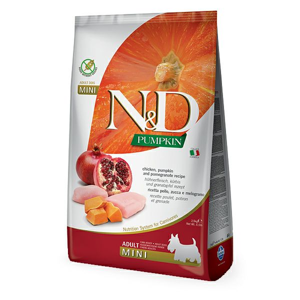 ファルミナ】 パンプキン チキン ザクロ入り 成犬用 2.5kg | ペット