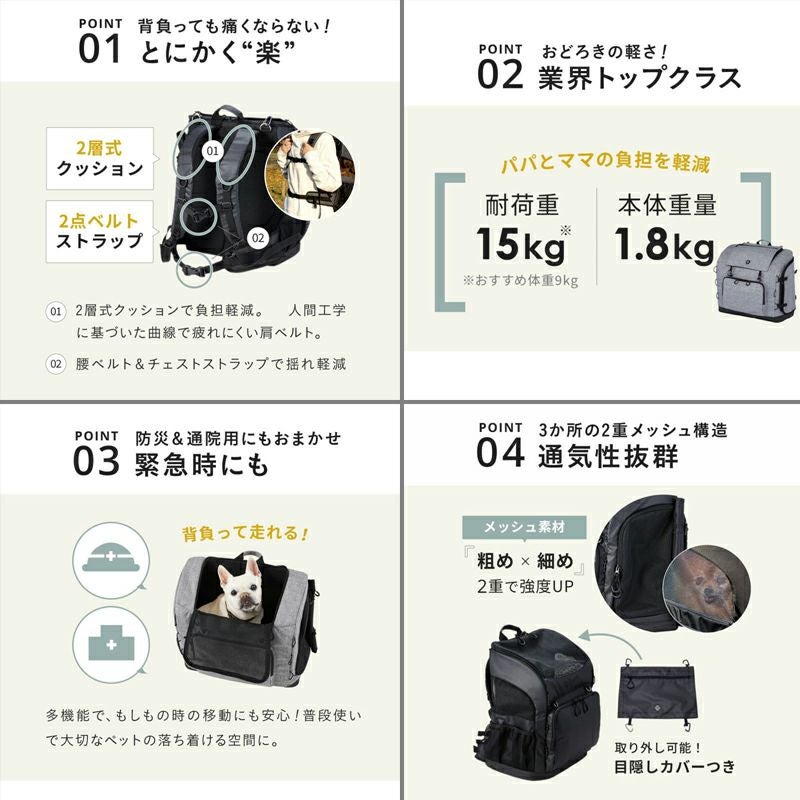 在庫処分]【AIRBUGGY】 エアバギー 3WAY BACKPACK CARRIER 3ウェイ